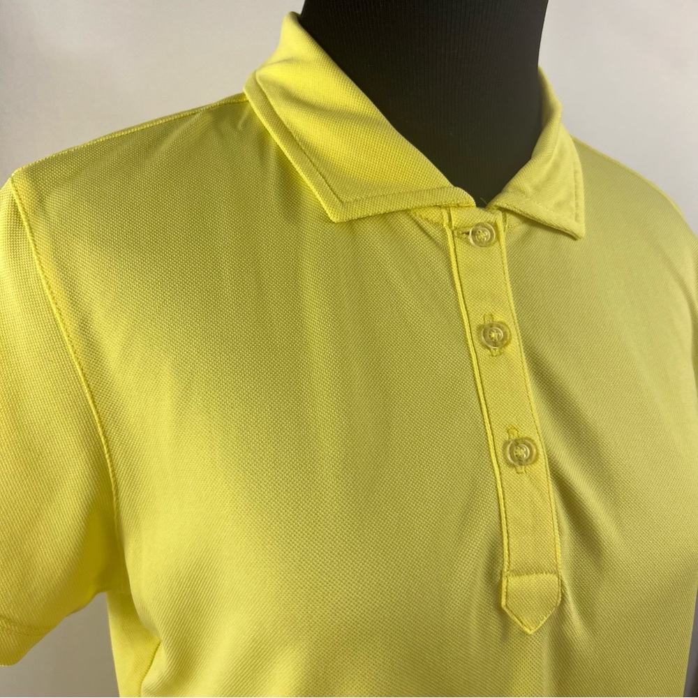 PING Golf Shirt Womens M Medium Yellow Collar Short Sleeve - Picture 2 of 3